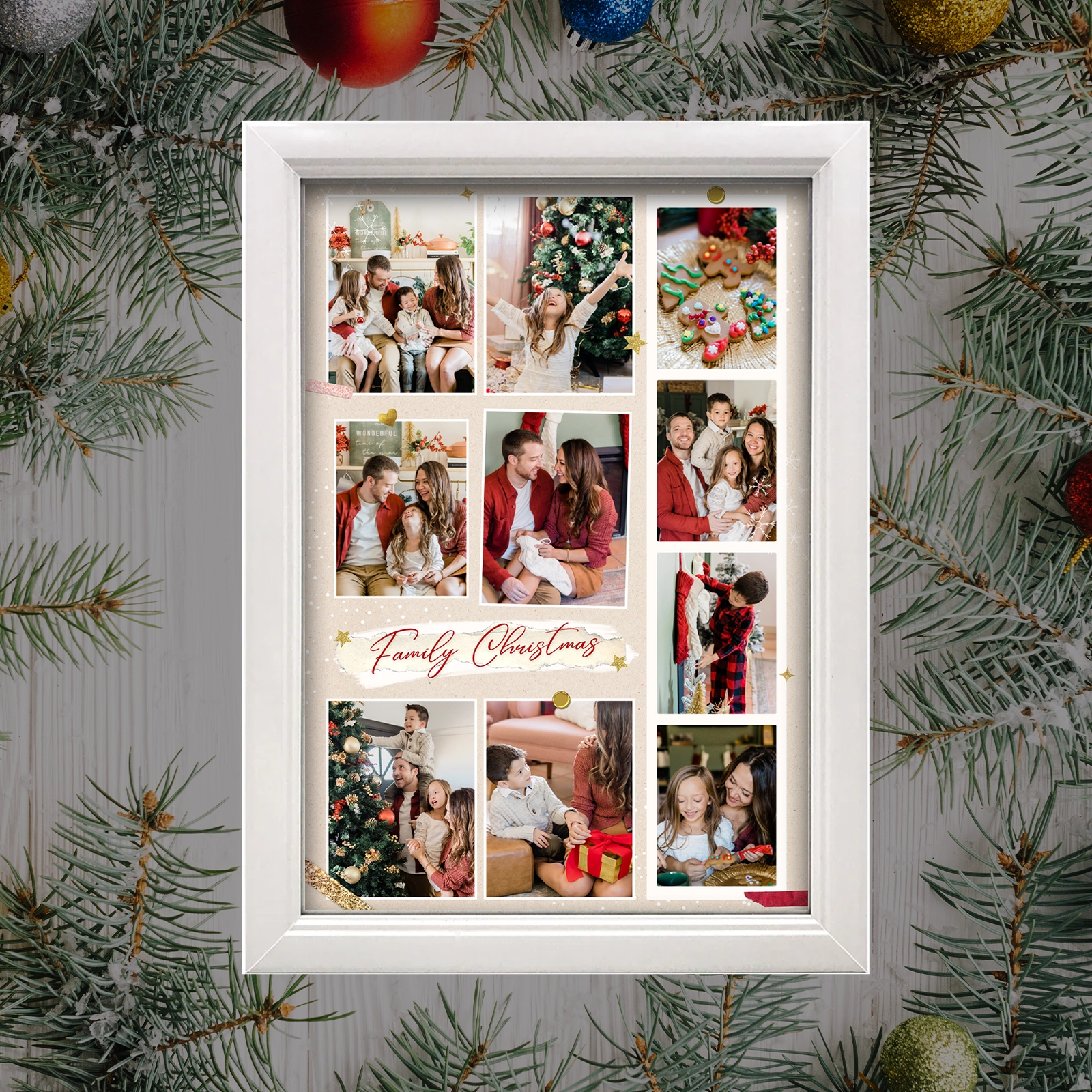 Tablou Crăciun personalizat cu 10 poze și mesaj [1]