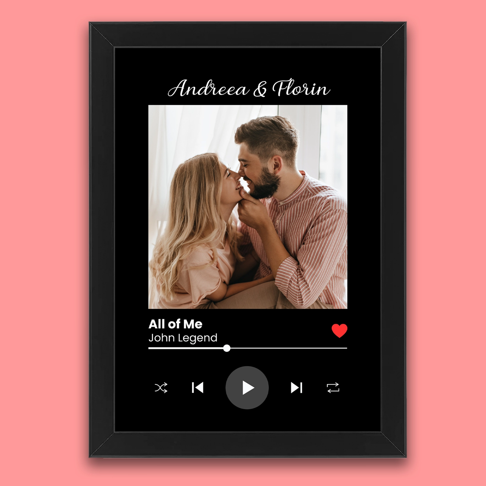 Cadouri - Tablou personalizat cu poză, melodia noastră