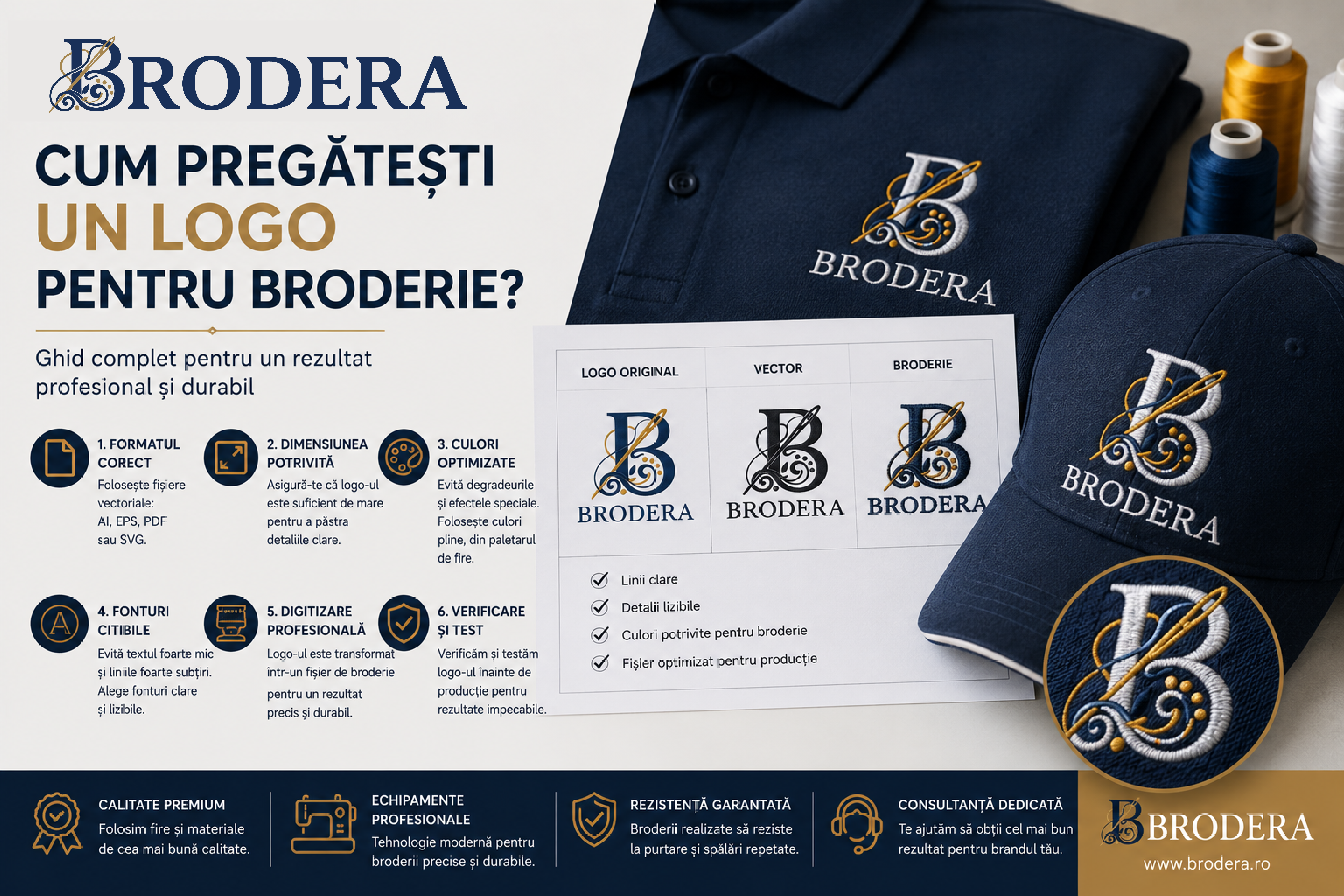 Cum pregătești un logo pentru broderie? Ghid complet