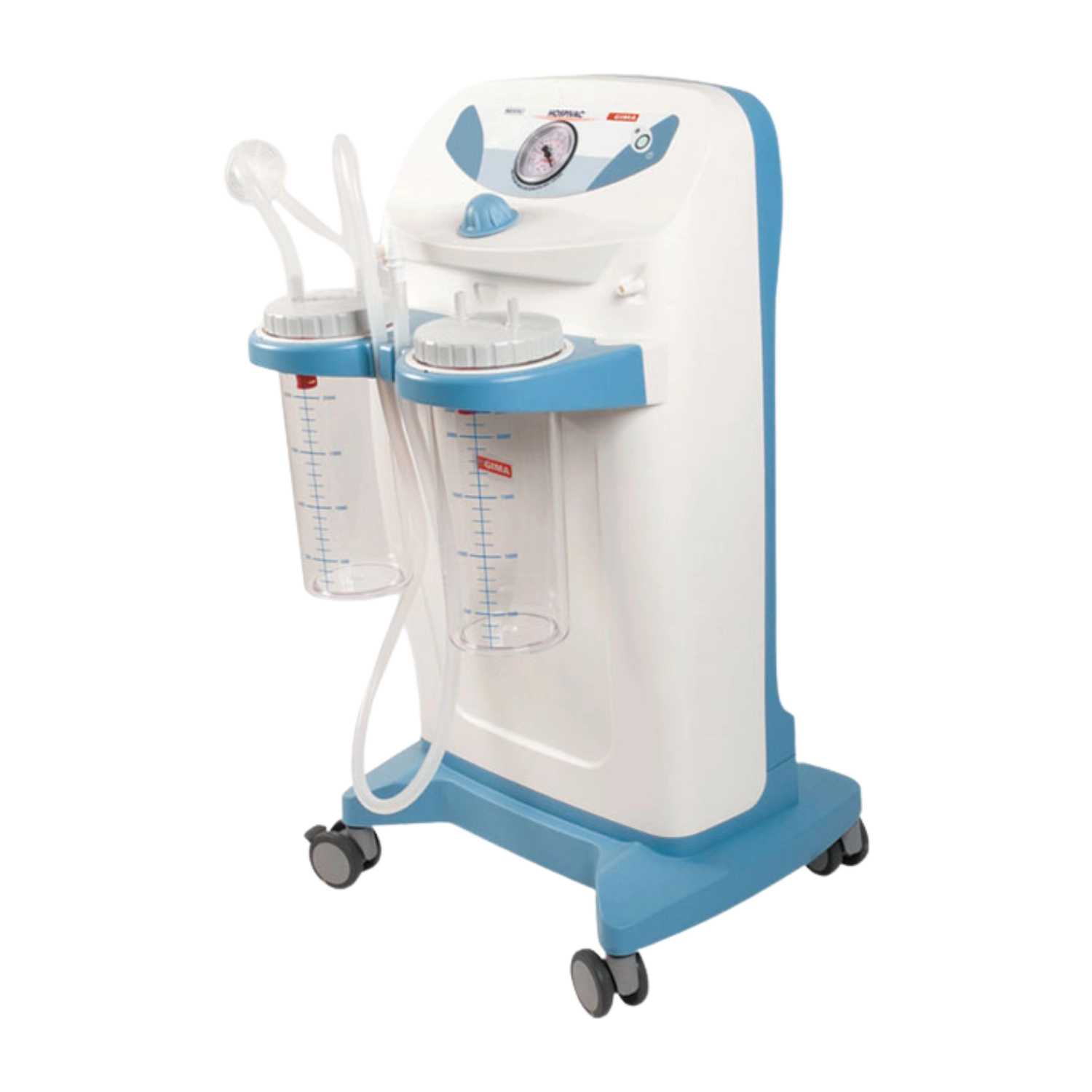 Aspiratoare chirurgicale portabile - Aspirator chirurgical Hospi Plus Full 2x4l cu pedală și regulator debit