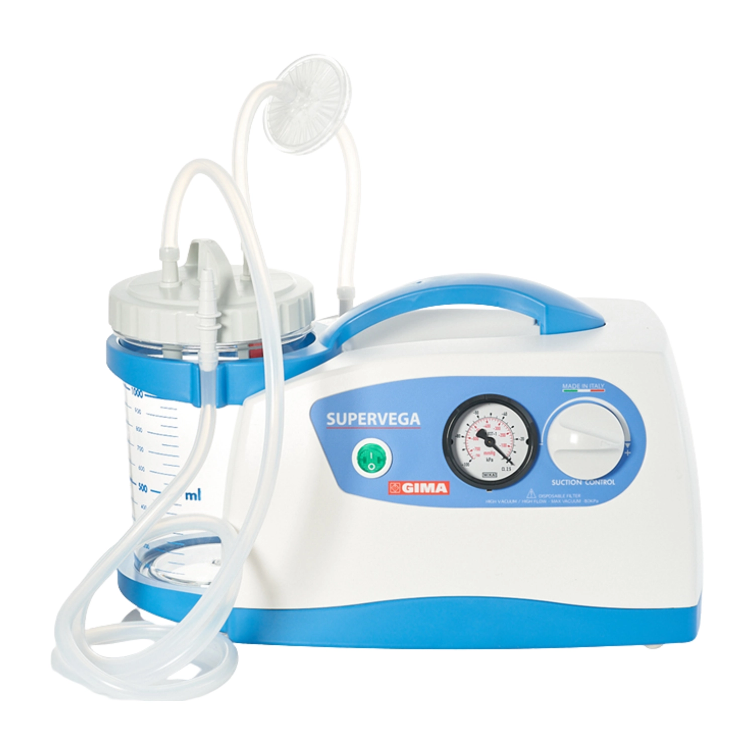 Aspirator staționar Super Vega cu borcan autoclavabil de 1l, 40l / min [1]