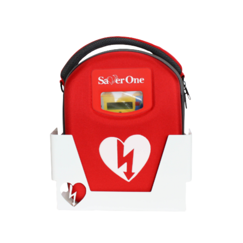 Defibrilator AED semiautomat Saver One cu suport metalic [0]