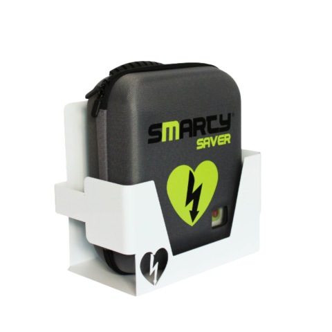 Defibrilator AED semiautomat Smarty Saver cu suport metalic [1]