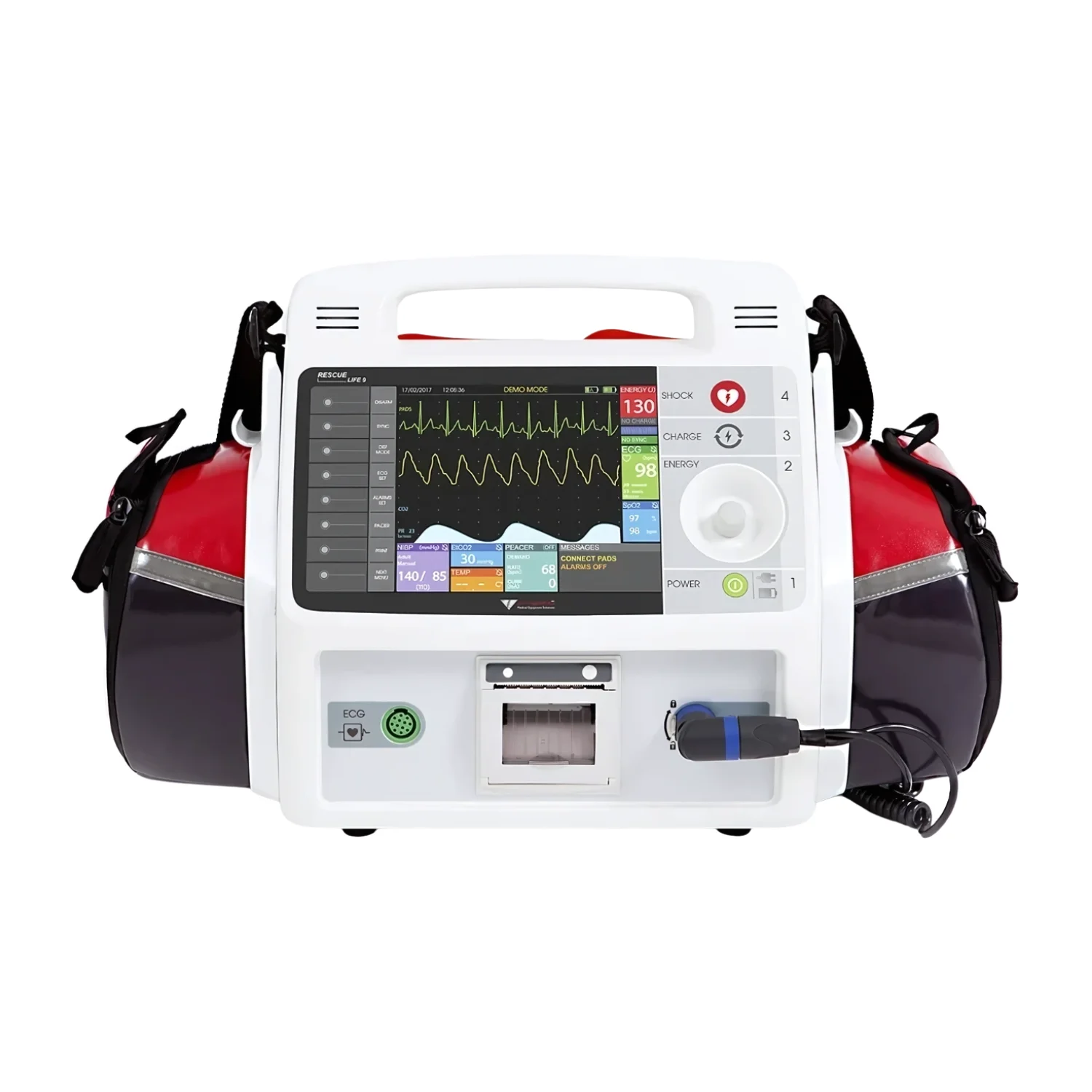 Defibrilatoare - Defibrilator profesional cu monitor de 8,4” și imprimantă Rescue Life 9