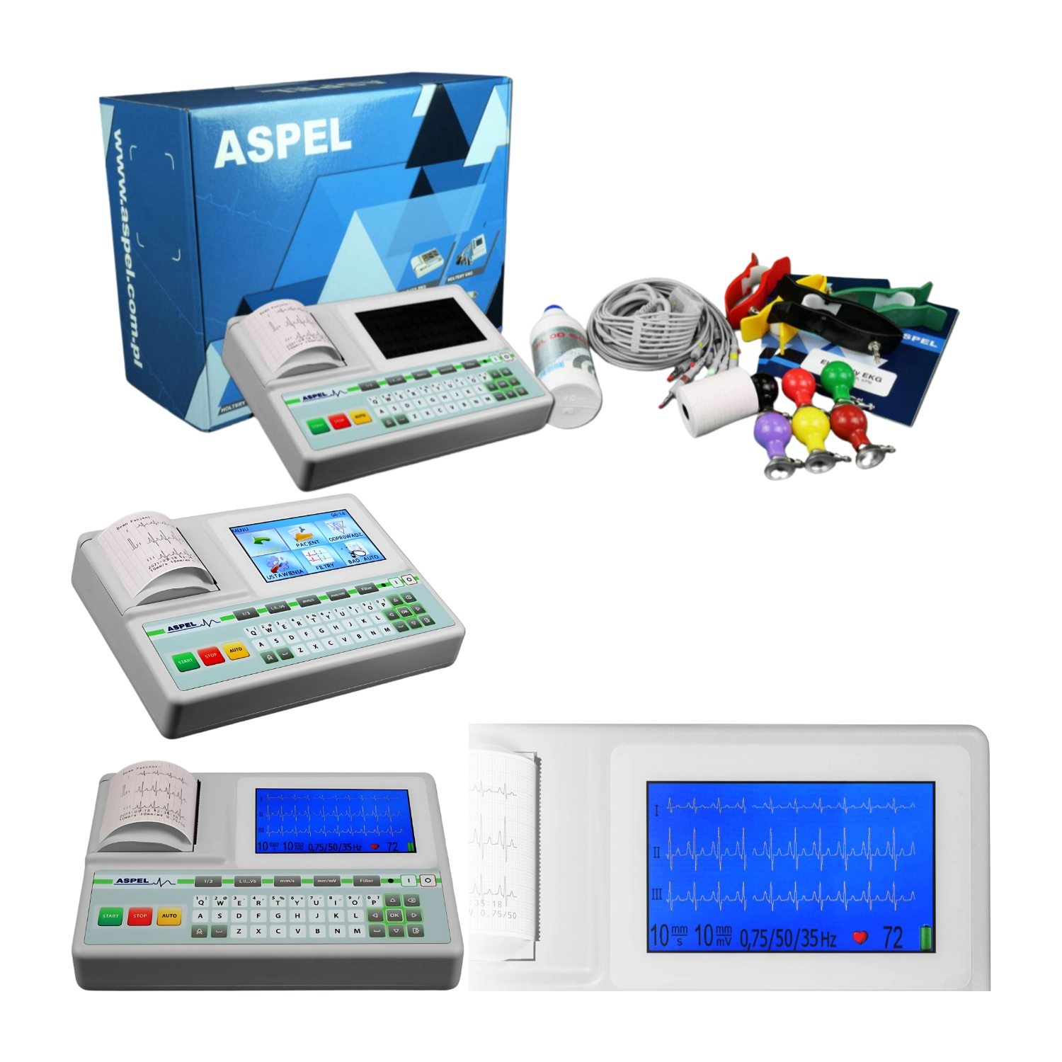 Electrocardiografe - Electrocardiograf ASCARD GREEN V06.101 cu 12 CANALE