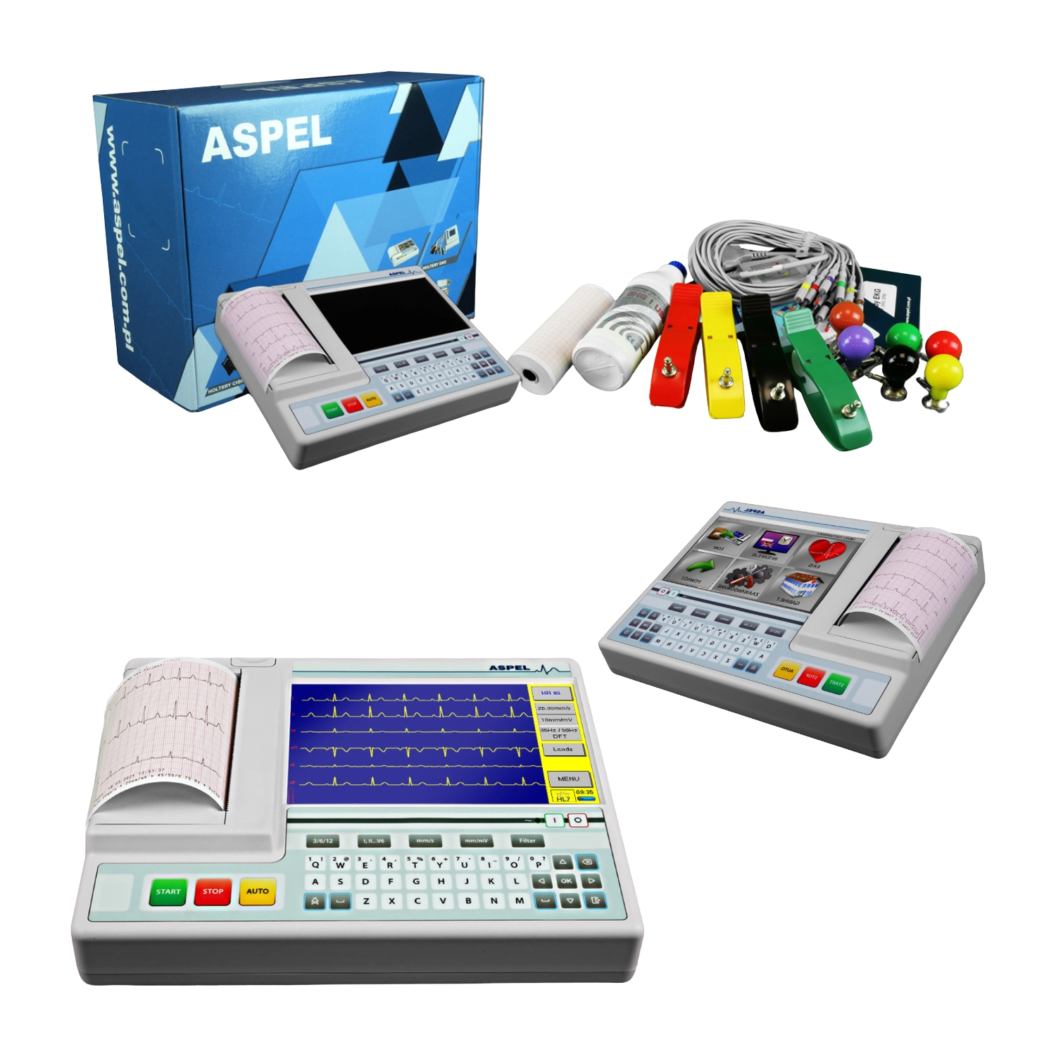 Medicina muncii - Electrocardiograf ASCARD GREY V07.305 cu 12 CANALE