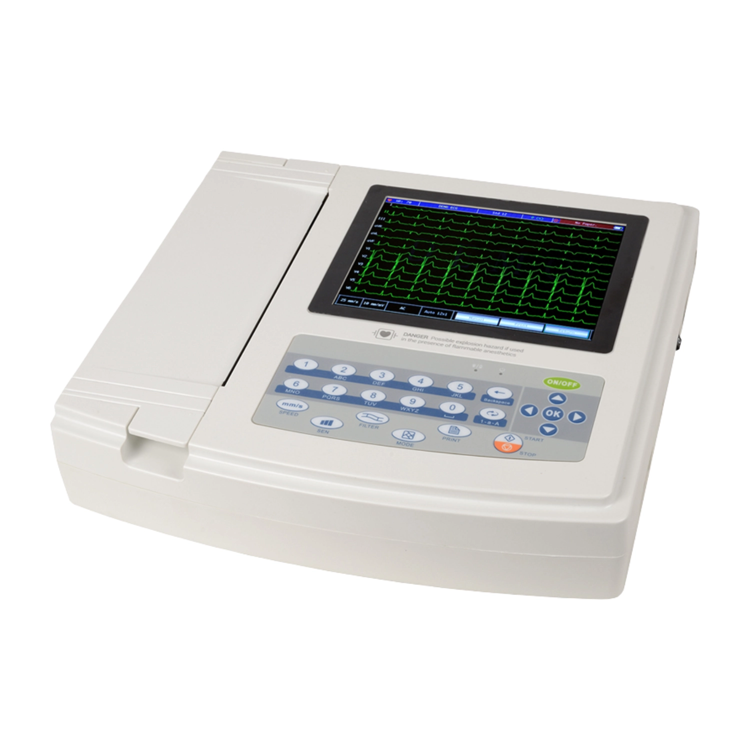 Medicina muncii - Electrocardiograf cu 12 canale cu ecran de 8”