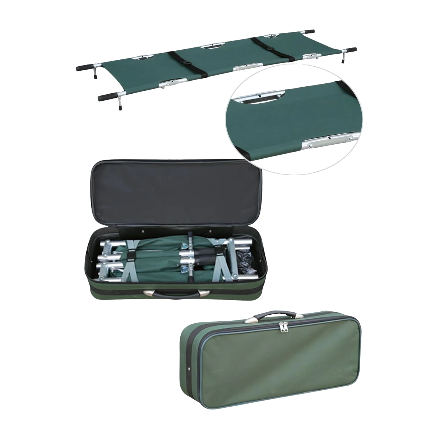 Tărgi pliabile - Targă pliabilă în patru cu geantă inclusă