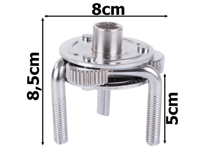 Cheie pentru filtru de ulei cu trei brate, Verk Group, universala [3]