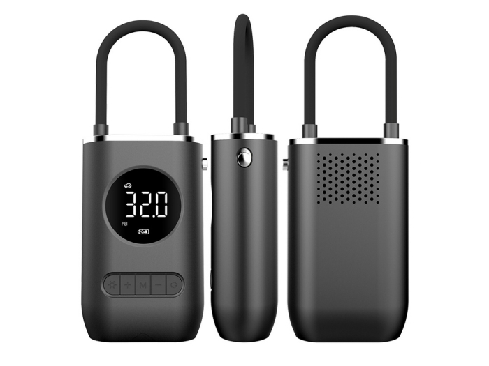 Compresor electric multifunctional USB - Afisaj DIGITAL, Lanterna incorporata 10 Bar LCD [4]