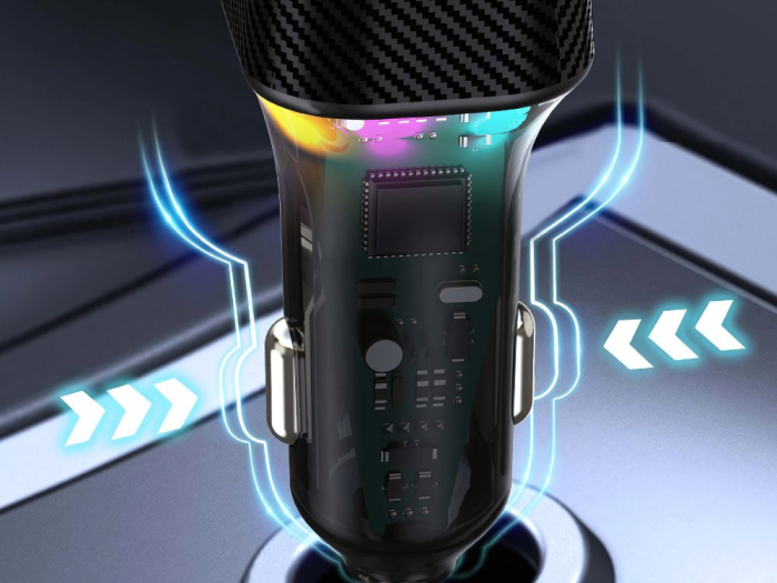 Incarcator auto rapid ,2 porturi usb-c 30w și usb-a 15w pentru priza bricheta [4]