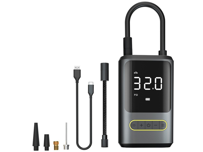 Pompă electrică pentru biciclete și mașini compresor torch 10bar lcd [2]