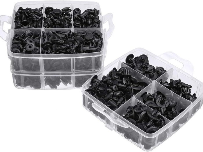 Set cleme si clipsuri auto 620 buc., universale,plastic, pentru tapiterie, usi, bara, aripi si carenaje [4]