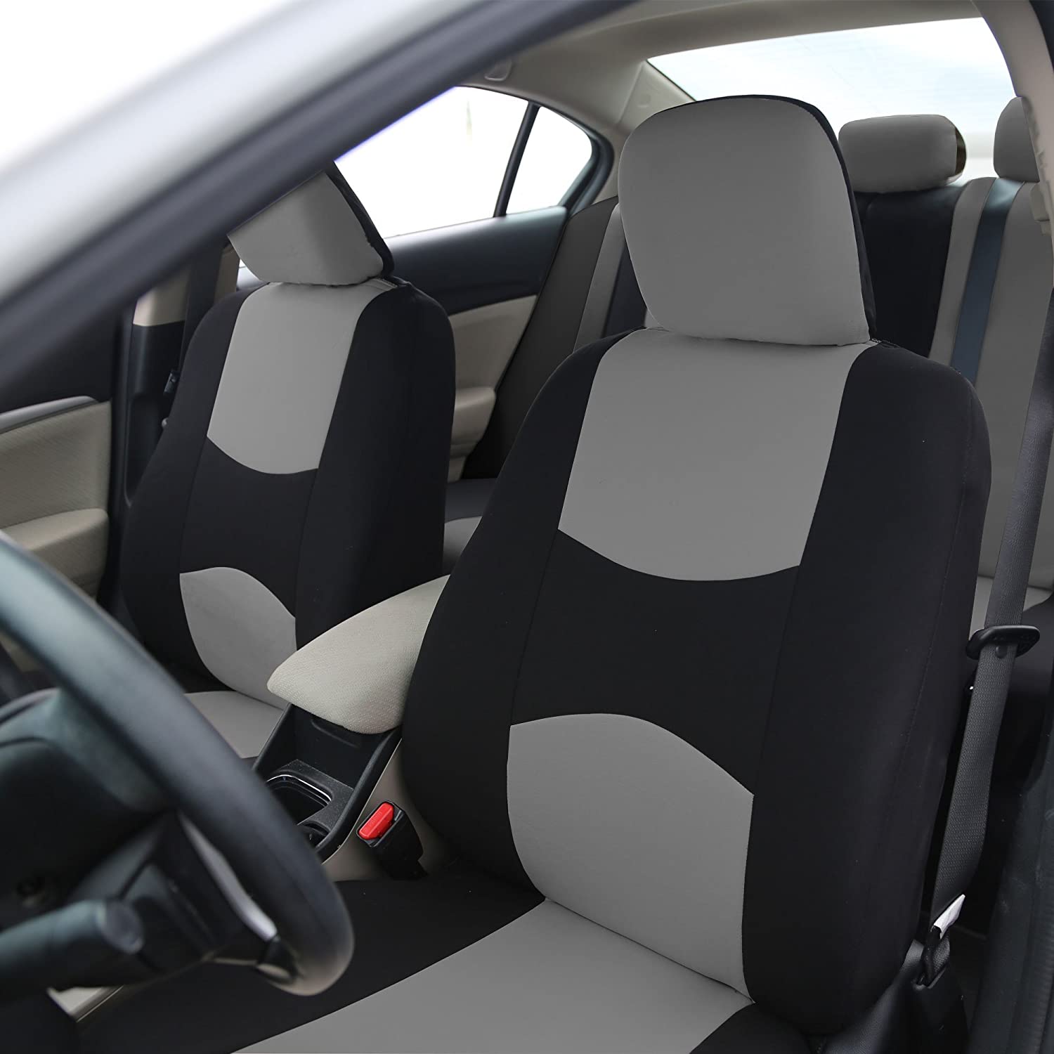 Set huse scaune universale negru si gri [2]