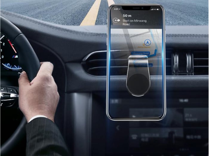 Suport auto magnetic pentru telefon,prindere grila ventilatie [2]