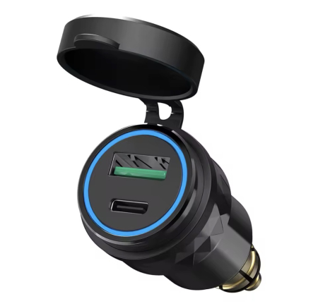 PRODUSE NOI - Adaptor dublu pentru motocicleta cu conector DIN