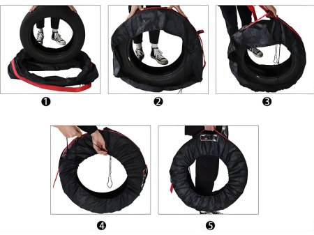 HUSE PENTRU ANVELOPE PENTRU JANTE DE 19-23 INCHI SET DE 4 IMPERMEABILE CU MÂNER [3]