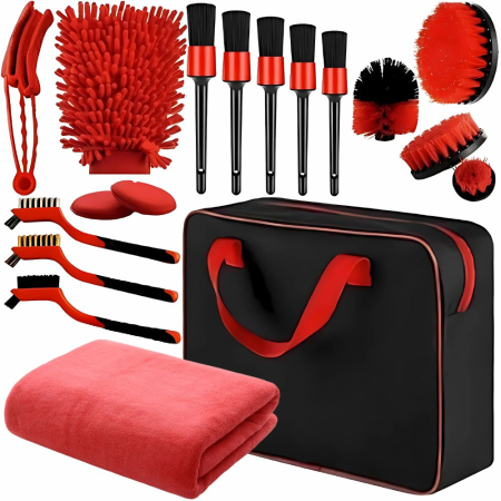 Accesorii Auto - KIT DE DETALIERE AUTO PERII TAMPOANE SAC ORGANIZATOR
