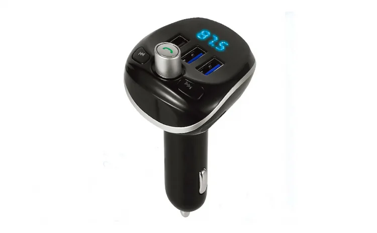 Accesorii Auto - Modulator FM Auto Bluetooth M21, Hands-Free, 3 x USB, Player MP3/WMA, Încărcare Rapidă 3.1A, Afișaj LED, Alimentare 12-24V