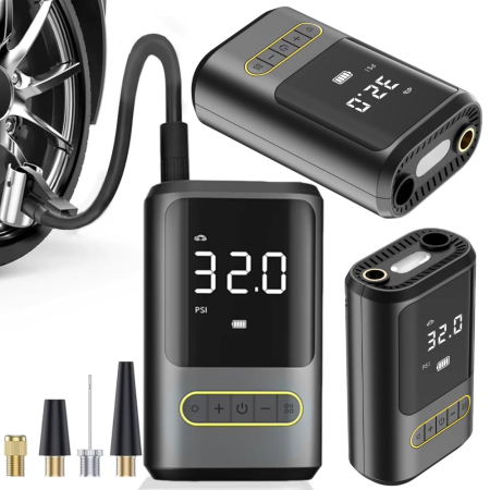 PRODUSE NOI - Pompă electrică pentru biciclete și mașini compresor torch 10bar lcd