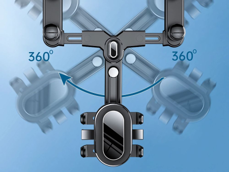 Suport auto pentru oglinda retrovizoare suport rotativ pentru telefon [1]