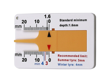 Tester indicator de uzură a anvelopelor indicator de adâncime a benzii de rulare [1]