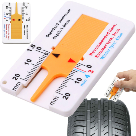 Accesorii Auto - Tester indicator de uzură a anvelopelor indicator de adâncime a benzii de rulare
