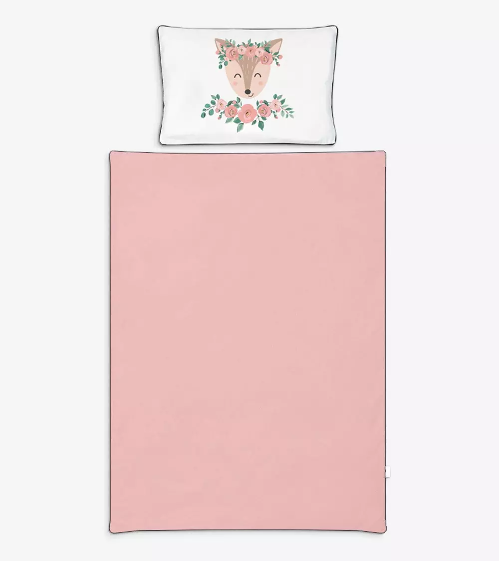 Lenjerie pat - Lenjerie pat 2 Piese KLUPS NatureLove Rose N001-C4