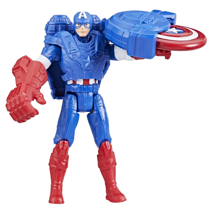 AVANGERS EPIC HERO BATTLE GEAR FIGURINA CAPTAIN AMERICA 10CM [7]