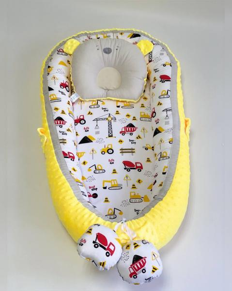 Babynest Plush MyKids 0119 Cars Yellow [3]