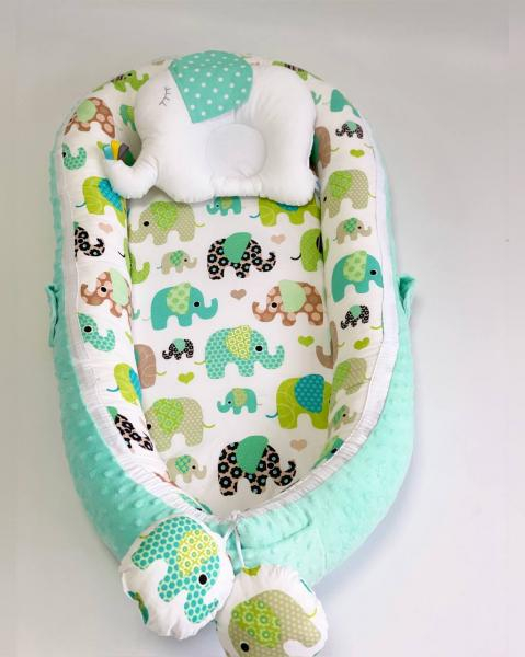 Babynest Plush MyKids 0154 Elephant Blue [3]