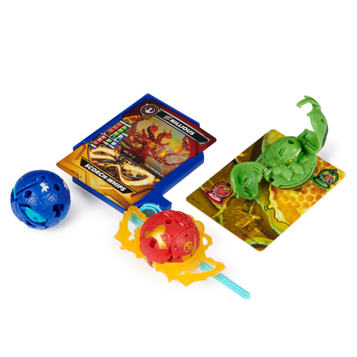 BAKUGAN SET DE LUPTA NILLIOUS, MANTID, BRUISER, OCTOGAN SI TROX [5]
