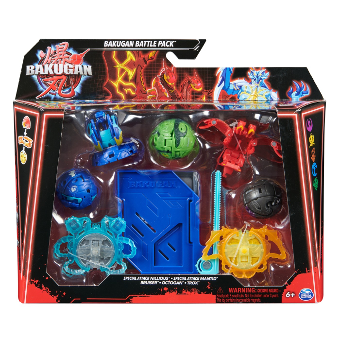 BAKUGAN SET DE LUPTA NILLIOUS, MANTID, BRUISER, OCTOGAN SI TROX [1]