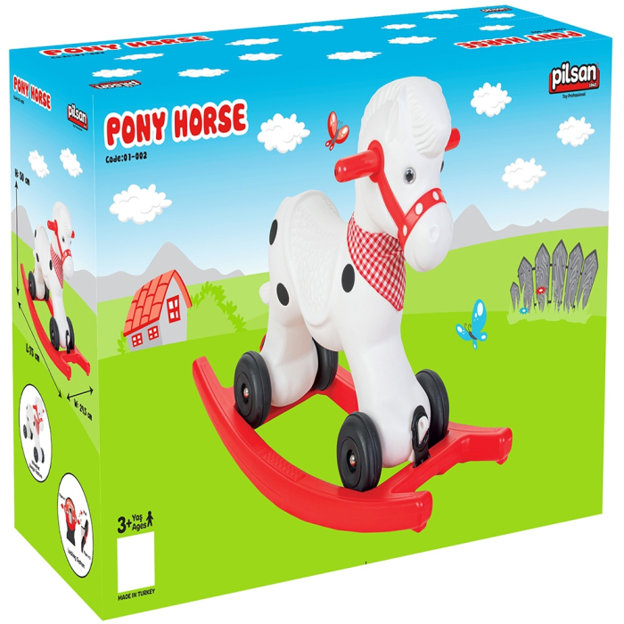 Balansoar pentru copii Pilsan Pony Horse white [2]