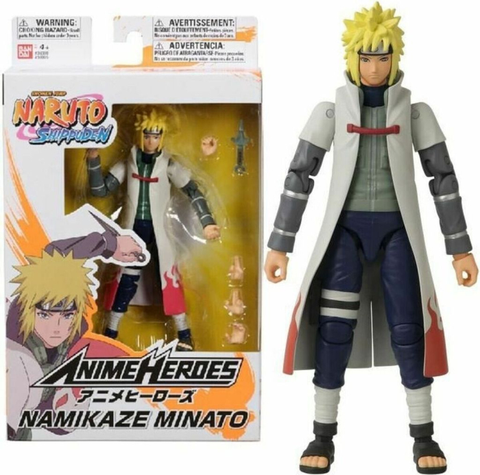 BANDAI FIGURINA ANIME HEROES NARUTO SHIPPUDEN NAMIKAZE MINATO 17CM [9]