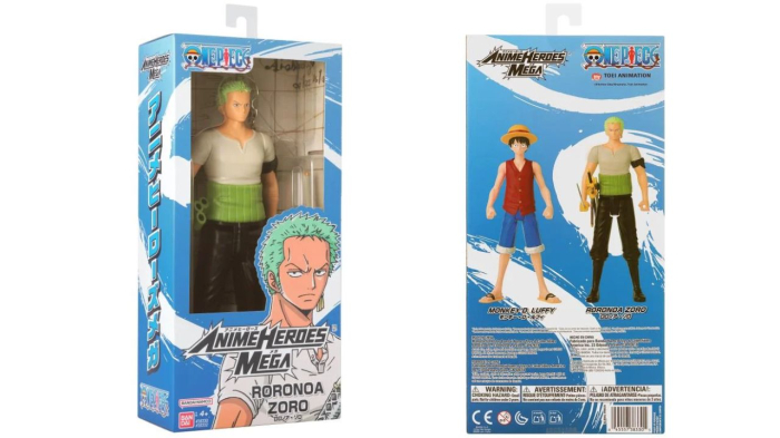 BANDAI FIGURINE ANIME HEROES MEGA ONE PIECE RORONOA ZORO 30CM [2]