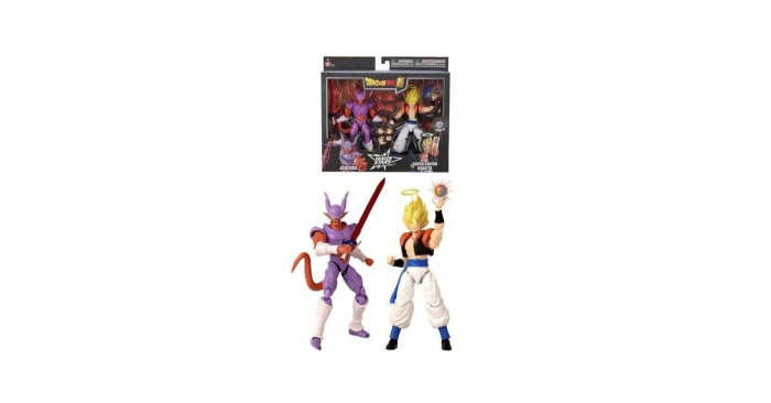 BANDAI SET 2 FIGURINE DRAGON BALL DRAGON STARS JANENBA SI SUPER SAIYAN GOGETA [5]