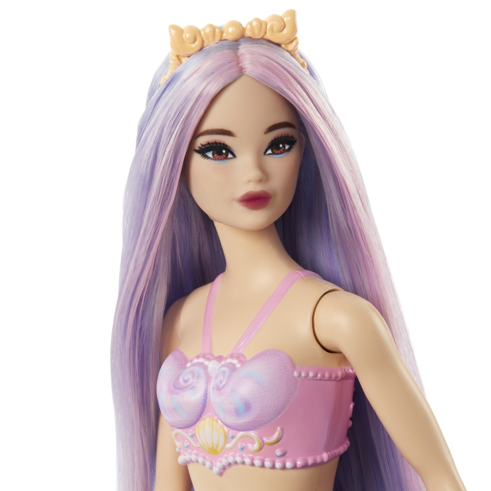 BARBIE DREAMTOPIA PAPUSA SIRENA CU PAR MOV SI COADA MOV [4]
