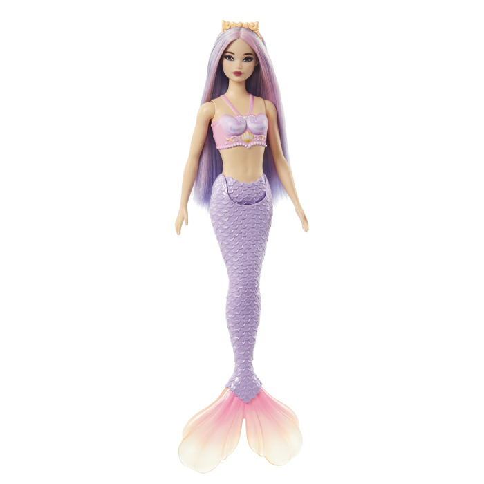 BARBIE DREAMTOPIA PAPUSA SIRENA CU PAR MOV SI COADA MOV [2]