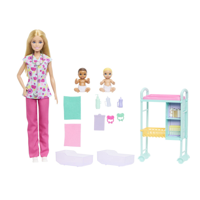 BARBIE YOU CAN BE ANYTHING PAPUSA DOCTOR PEDIATRU CU ACCESORII [2]