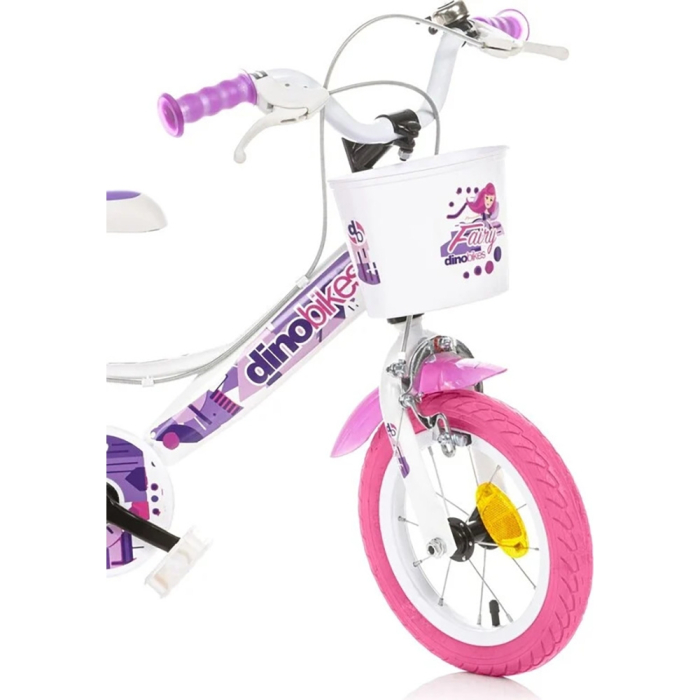 Bicicleta copii Dino Bikes 12" Fairy alb [2]