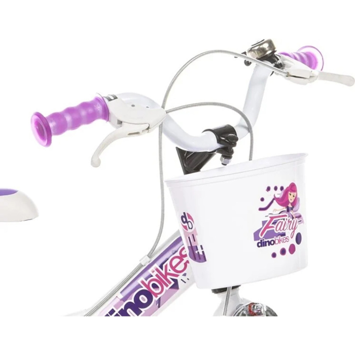 Bicicleta copii Dino Bikes 12" Fairy alb [4]