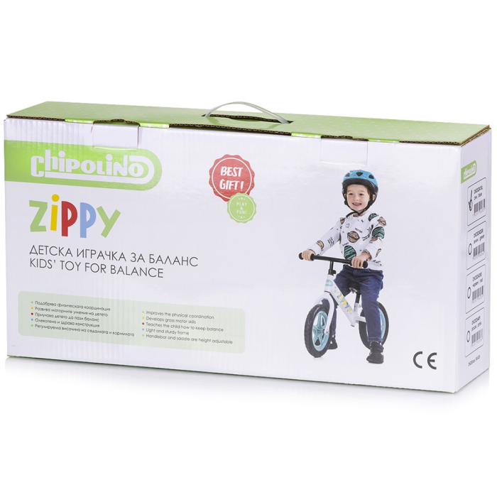 Bicicleta fara pedale Chipolino Zippy blue [4]