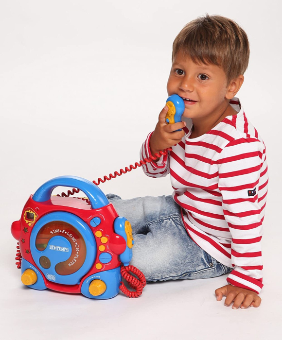 BONTEMPI CD PLAYER PORTABIL CU 2 MICROFOANE SI ADAPTOR [4]