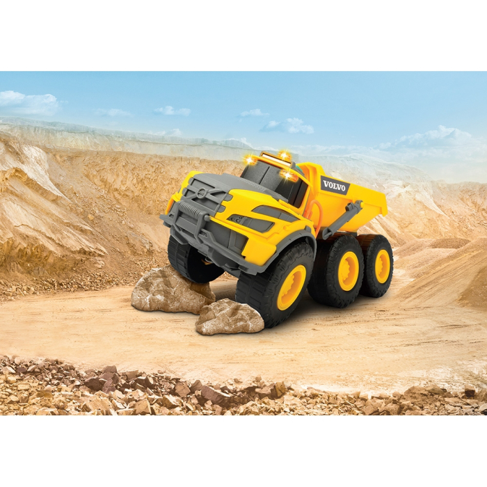 Camion basculant Dickie Toys Volvo Articulated Hauler 23 cm cu lumini si sunete [5]