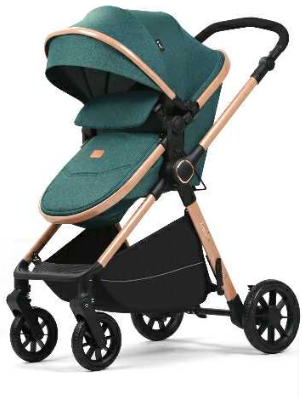 Carucior 2 in 1, Cu Suspensie,  Geanta inclusa, Strangere compacta, Maner reversibil, Green [4]