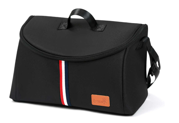 Carucior 2 in 1, Cu Suspensie, Geanta inclusa, Strangere compacta, Maner reversibil,  Black [5]