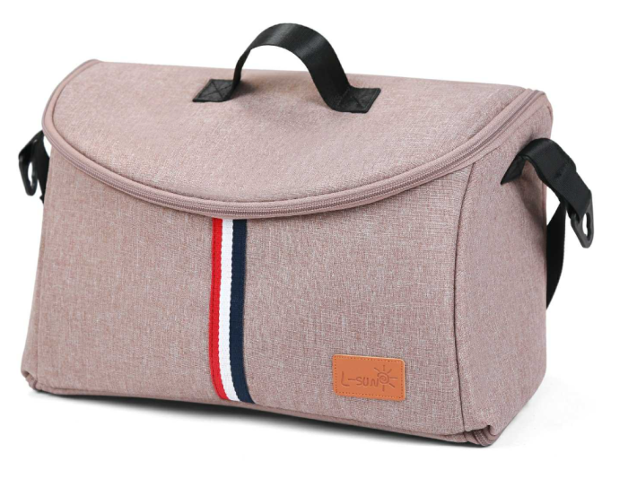 Carucior 2 in 1, Cu Suspensie, Geanta inclusa, Strangere compacta, Maner reversibil, Bej [5]