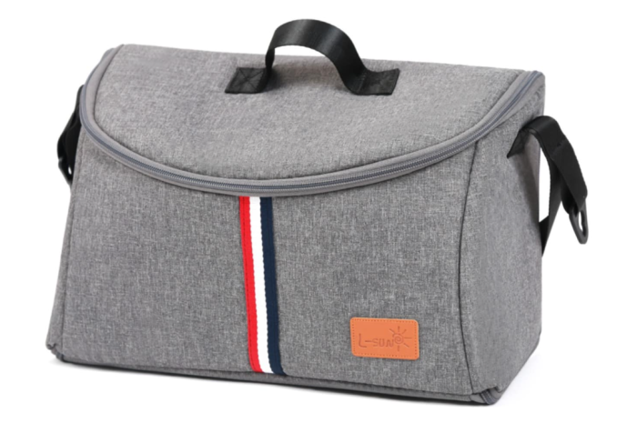 Carucior 2 in 1, Cu Suspensie, Geanta inclusa, Strangere compacta, Maner reversibil,  Gri [5]