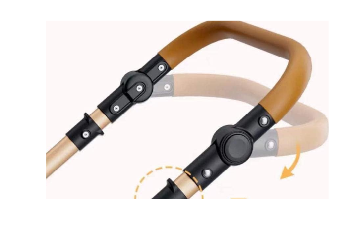 Carucior 2 in 1,Suspensie dubla pe roata ,Geanta inclusa, strangere compacta, Belecoo, Albastru [4]